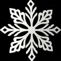 Witte kunststof sneeuwvlok hanger voor kerstboom en winterse raamdecoratie voor feesten - Witte Sneeuwvlok Stijl HDJ27