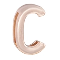 Rose gold letter C alloy charm accessory for 10mm slide bracelet and DIY jewelry - C (Rose Gold)