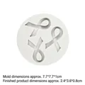 Molde de silicona blanca para texturas de cinta, herramienta redonda de 7,7 cm DIY - Estilo Símbolo de Cinta (A47) / Gris