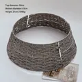 Base trenzada gris para árbol de Navidad de 65cm para árboles de 120 a 210cm - L / Gris