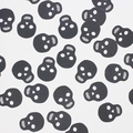 Halloween Totenkopf Konfetti Dekoration in Schwarz auf weißem Hintergrund für Partys - Schwarzer Totenkopf Stil 1