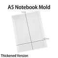 Dikke A5 notitieboek siliconen mal voor hars journalen, maten 23cm x 17,9cm - A5 Notitieboek (Dik) / Semi-transparant