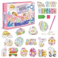 DIY Easter diamond painting keychain kit with 15 patterns including bunnies and colorful eggs - Easter Gnomes Style (SK8001)