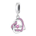 Mother's Heart Wrapped Pendant 0361 / 925 Silver