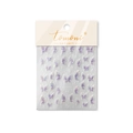 Adesivi per unghie a farfalla viola sfumata effetto jelly e finitura laser MS 604 - MS604-Farfalla Viola