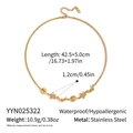 Detaillierte Größenangaben für die 18K vergoldete Edelstahlkette mit Sonne Mond und Stern - Himmlischer Sonne Mond Stern Stil (YYN025322)
