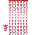 Ghirlanda di pipistrelli di carta rossa per decorazione Halloween su sfondo bianco - 1*2M / Tenda a Frange di Pipistrello Rosso