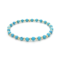 Faceted Turquoise Gold Beads
