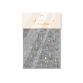 Iridescent butterfly and floral nail art stickers with Baroque patterns model TO-4168 - Butterfly Dream-Shell Light (TO-4168)