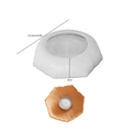 Καλούπι σιλικόνης DIY για δίσκο λουλουδιών με 5 πέταλα και βάση για κεράκια - Δίσκος λουλουδιών - Μεσαίος