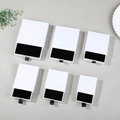 White drawer jewelry gift boxes with black flocking lining in six various sizes - 7*7*2.5CM / White Linen