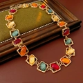 No.4 Gold Colorful Necklace