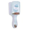 Cartoon blue air cushion hairbrush with glitter star sequins and cute polar bear design - Blue Hat Bear - Sequins