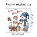 Detail view of snowman wall sticker dimensions 29x29cm for Christmas home decoration - Snowman / 29*29cm