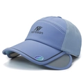 Casquette pare-soleil bleu clair avec mesh respirant et bords latéraux rétractables - Réglable / Bleu ciel
