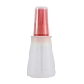 Silicone basting oil bottle with red brush and measuring scales 60ml for BBQ - Red