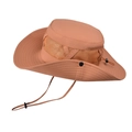 Cappello da sole outdoor marrone cammello con rete traspirante e cinturino regolabile - Arancione Mesh