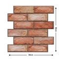 30x30cm PVC self-adhesive wall tile sticker with vintage industrial red brick texture - 540-Yellow Red Antique Brick
