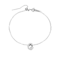 Elegant stainless steel initial letter G anklet for women with silver adjustable chain - Letter G / Silver