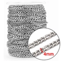 4mm Round Link Steel Color