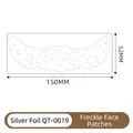 Silver hot stamping freckle tattoo sticker in 150x52mm size for sparkling facial makeup - Silver Foil Freckle Makeup (QT-019)