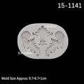 European vintage scroll relief silicone fondant mold for chocolate cake decoration - Style 2 - Grey 15-1141