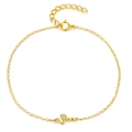 Elegante collana con ciondolo a serpente dorato con micro-cristalli e catena regolabile - Bracciale - Oro