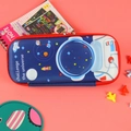 3D Astronaut EVA hard shell pencil case in blue with large capacity and cartoon design - Star-gazing Astronaut