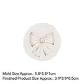 White silicone bow mold for fondant cakes with detailed 15-239 size specifications - Style 3# (15-239) / Gray