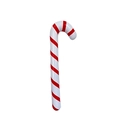 Bastoncino di zucchero gonfiabile bianco e rosso in PVC per decorazioni natalizie - Stile Piccolo (#90) / Rosso