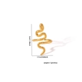Detailed dimensions and weight specifications of the gold snake-shaped titanium steel ring - Gold Snake Design
