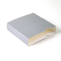 Custodia in carta grigio scuro per scatola espositore per gioielli a sospensione - Grigio Pieno (manica Separata); 11*11*2cm