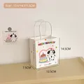 Cute cartoon puppy birthday gift paper bag with white handles, size 12.5x14.5x7.5cm - 1# Happy Birthday / S