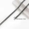 Tracolla piatta in metallo canna di fucile per borse con filo da 1,6 mm di spessore - H9NK-1.6x6x8.7mm / Canna di fucile
