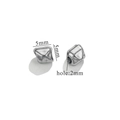 Silver baroque irregular stainless steel beads for DIY jewelry making, 5mm with 2mm hole - Style B / 5mm / Steel