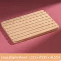 Large solid wood jewelry display board with slots, size L33.5cm x W23.5cm x H1.5cm - Large (33.5x23.5x1.5cm)