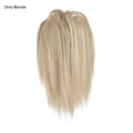 Claw clip ponytail extension in Dirty Blonde color mix with smooth synthetic hair - Dirty Blonde