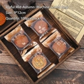 Mid-Autumn Mooncake Packaging Bags 9x12cm Heat Seal Plastic Pack of 100 - 9x12CM Gold Joyful Moon Festival (100 Pcs/Pack)