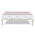 Mantel de fiesta de bailarina con flores rosas, mariposas y hadas doradas - Mantel Niña Bailarina