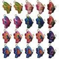 Set of 20 colorful alloy butterfly charms in 10 unique styles for DIY jewelry making - Mixed Enamel Butterfly Findings (SN68)
