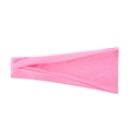 Elastic pink sports yoga headband for men and women with soft sweat-wicking knit fabric - Pink