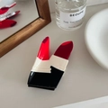 Creative acetate hair claw clip in a glossy red lipstick design for trendy women - Lipstick