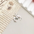 Gothic vintage silver bat pendant accessory for Halloween necklace DIY crafting - Small Antique Silver Bat (15x15mm)