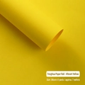 Waterproof bright yellow floral wrapping paper roll with matte texture for bouquets - Roll (58cm*7m) / Bright Yellow