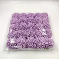 Pack of 25 purple artificial foam dahlia flowers for wedding decor and DIY bouquets - Light Purple