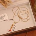 Articulated gold koi fish necklace in stainless steel with red and yellow enamel - Folk Style Golden Fish Style (2#)