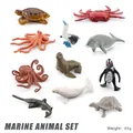 11-piece marine animal toy set including turtle and octopus, total weight 65g - Marine Animal Set 65g(BL-10081)