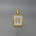 Minimalist 18K gold plated stainless steel Pisces shell necklace pendant jewelry - Pisces