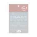 Aha! light blue heart and star nail art stickers with self-adhesive backing on card - Heart & Star Mix / Light Blue