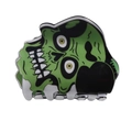 Halloween Haarklammer mit grünem Zombie-Totenkopf-Motiv für kreative Haarstylings - Zombie / Grün